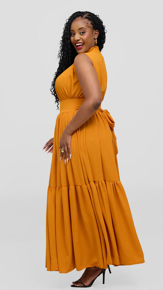 Zambarau Apparel Malaika Dress- Mustard