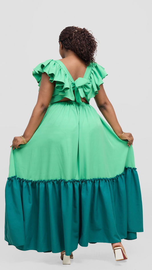 Zambarau Two-toned maxis -Light Green