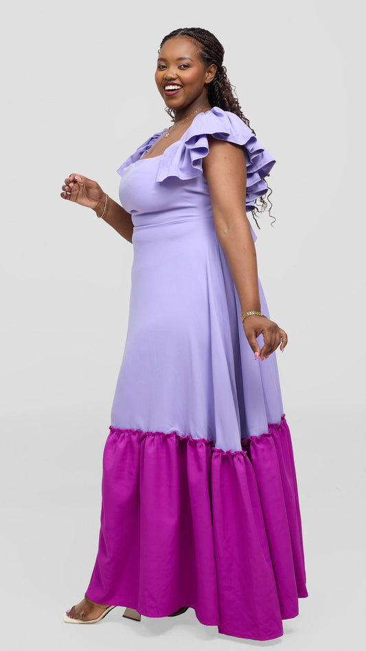 Zambarau Two-toned maxis- Purple and Lilac