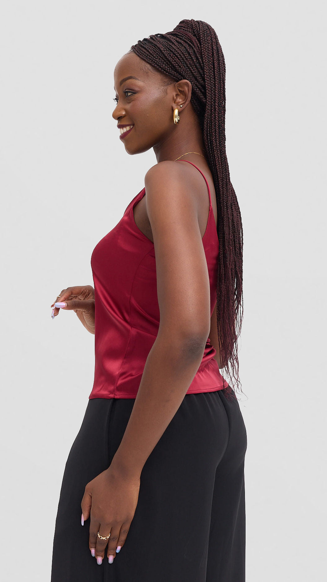 Burgundy Sleeveless camisole