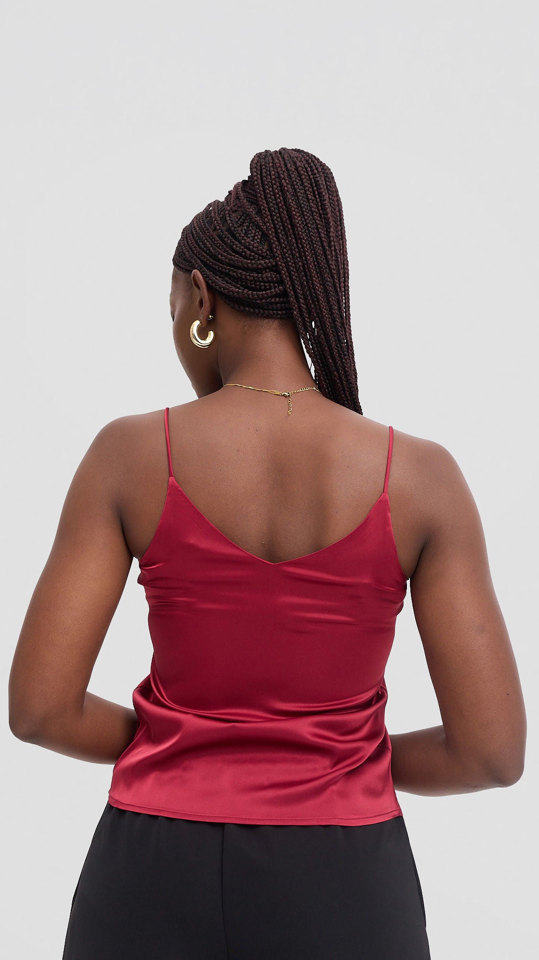 Burgundy Sleeveless camisole