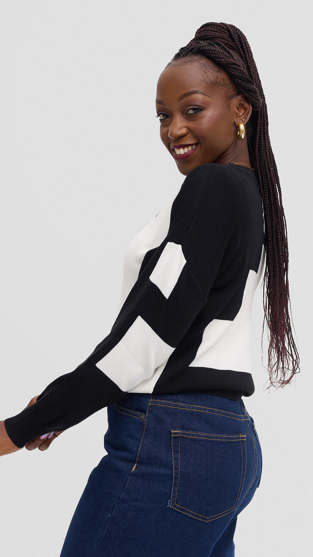 Crewneck sweaters- Black and White