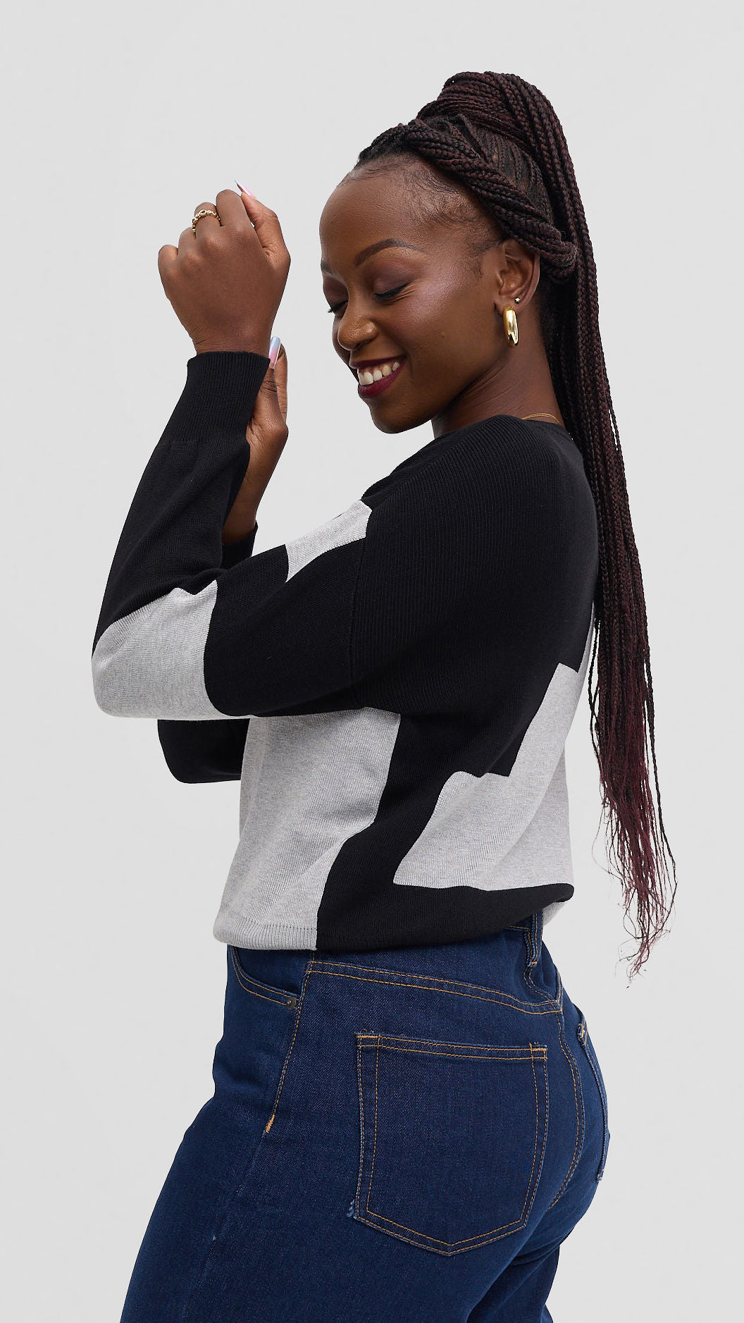 Crewneck sweaters- Black and Gray