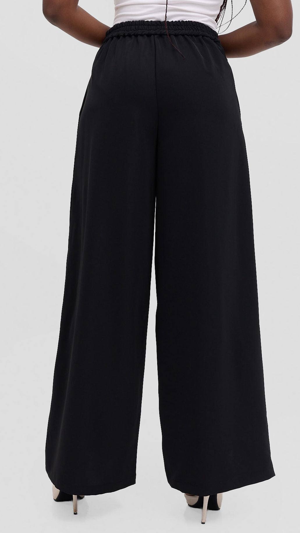 Mwanzo wide-leg palazzo pants- Black