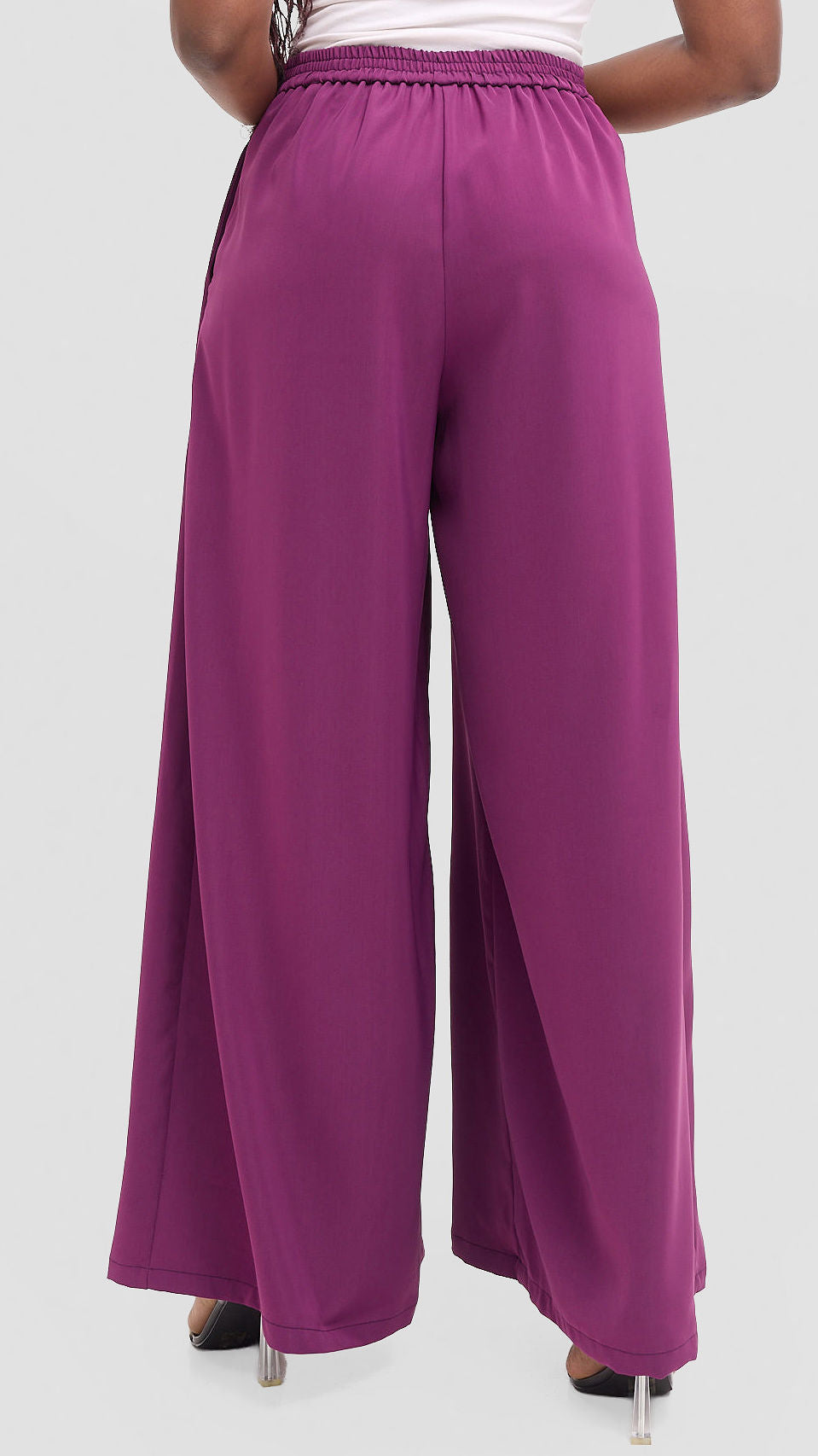 Mwanzo wide-leg palazzo pants- Purple
