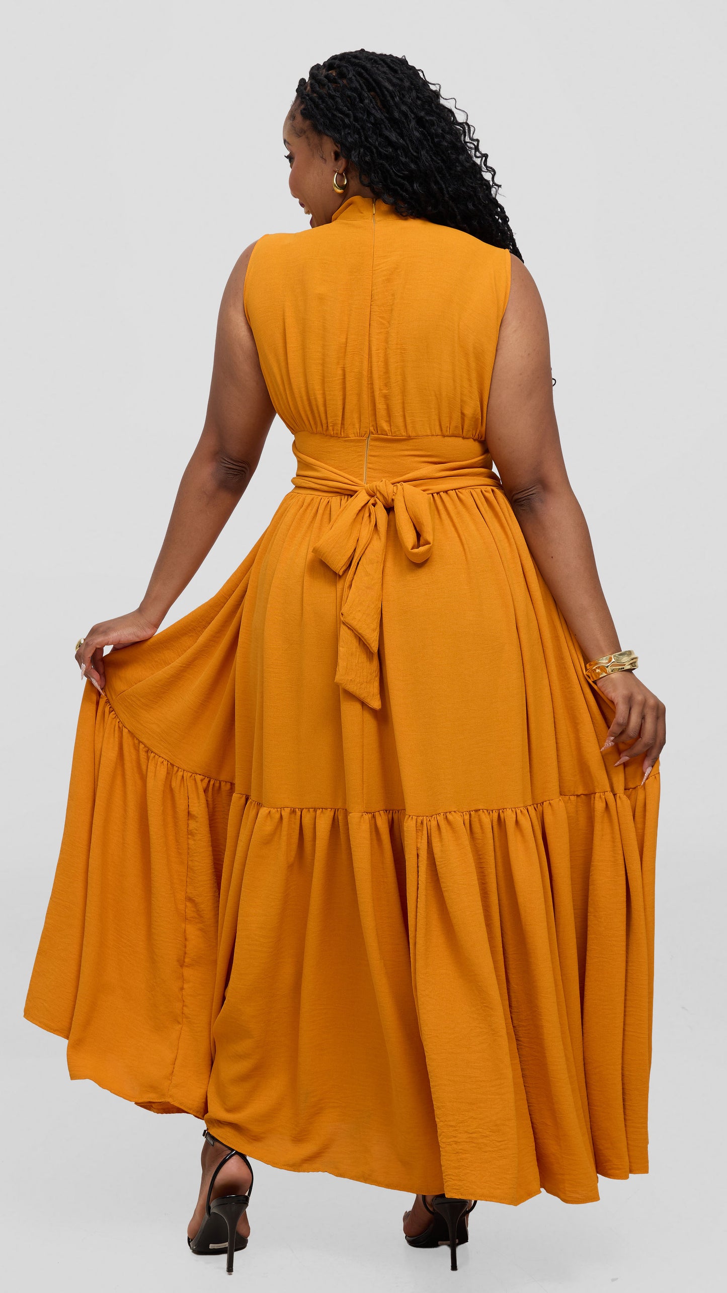 Zambarau Apparel Malaika Dress- Mustard