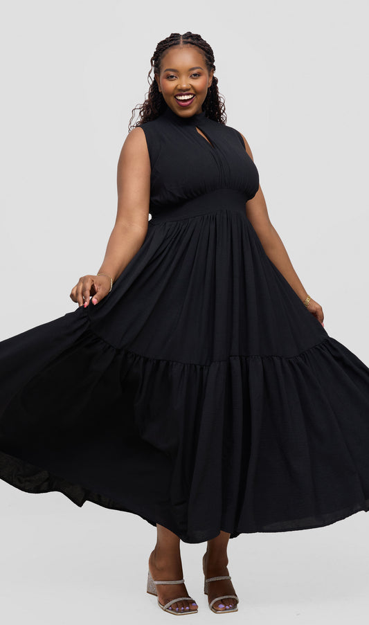 Zambarau Apparel Malaika Dress- Black