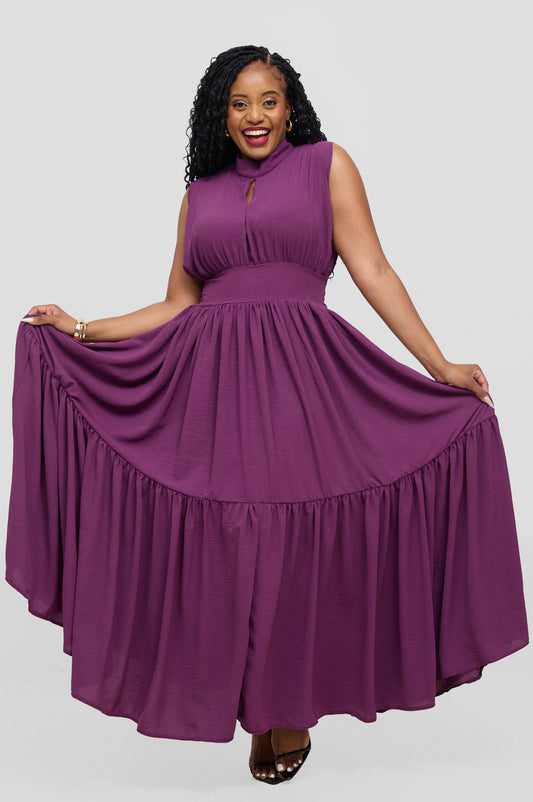 Zambarau Apparel Malaika Dress- Raspberry