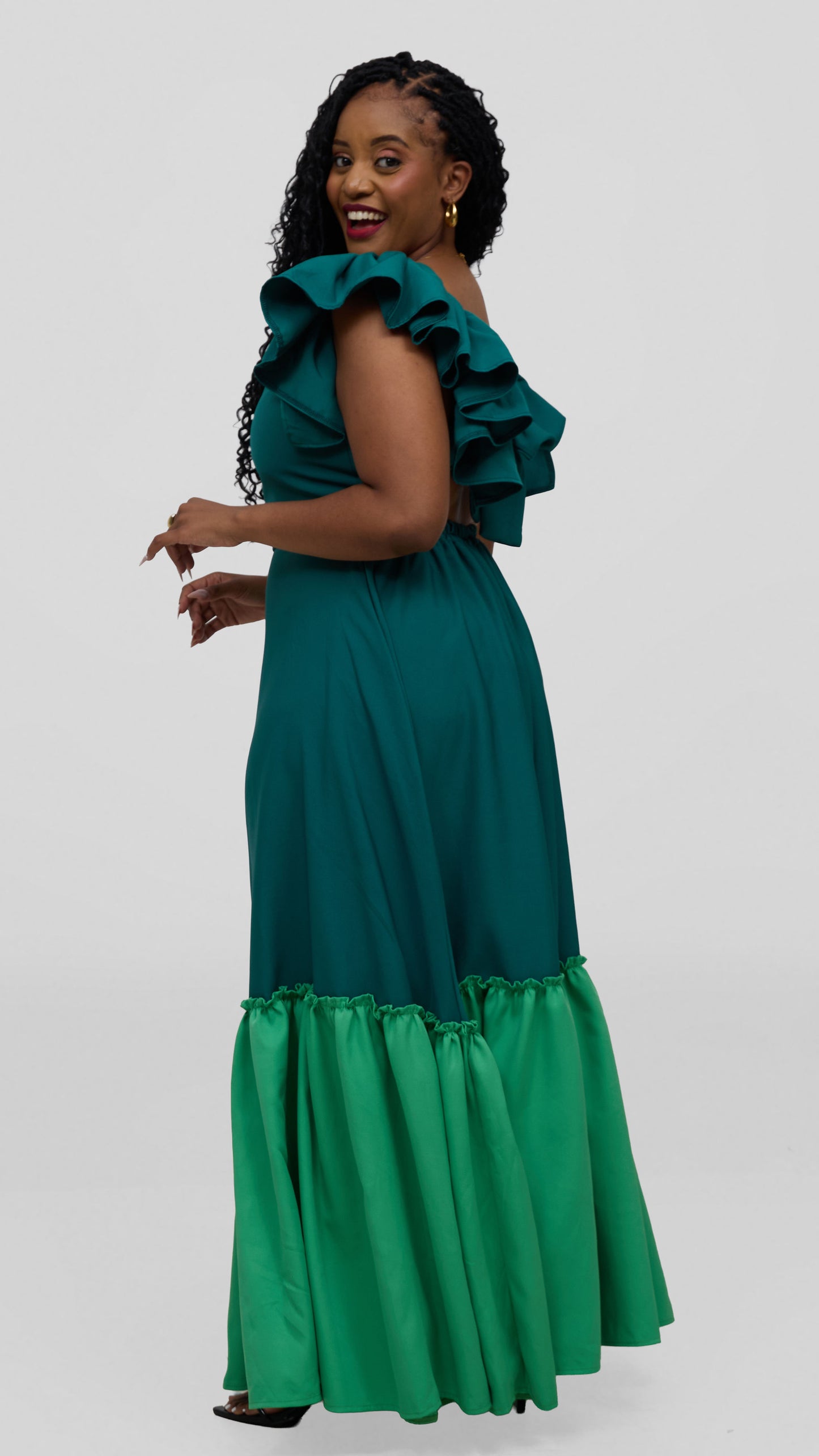 Zambarau Tow-toned Maxis- Dark Green