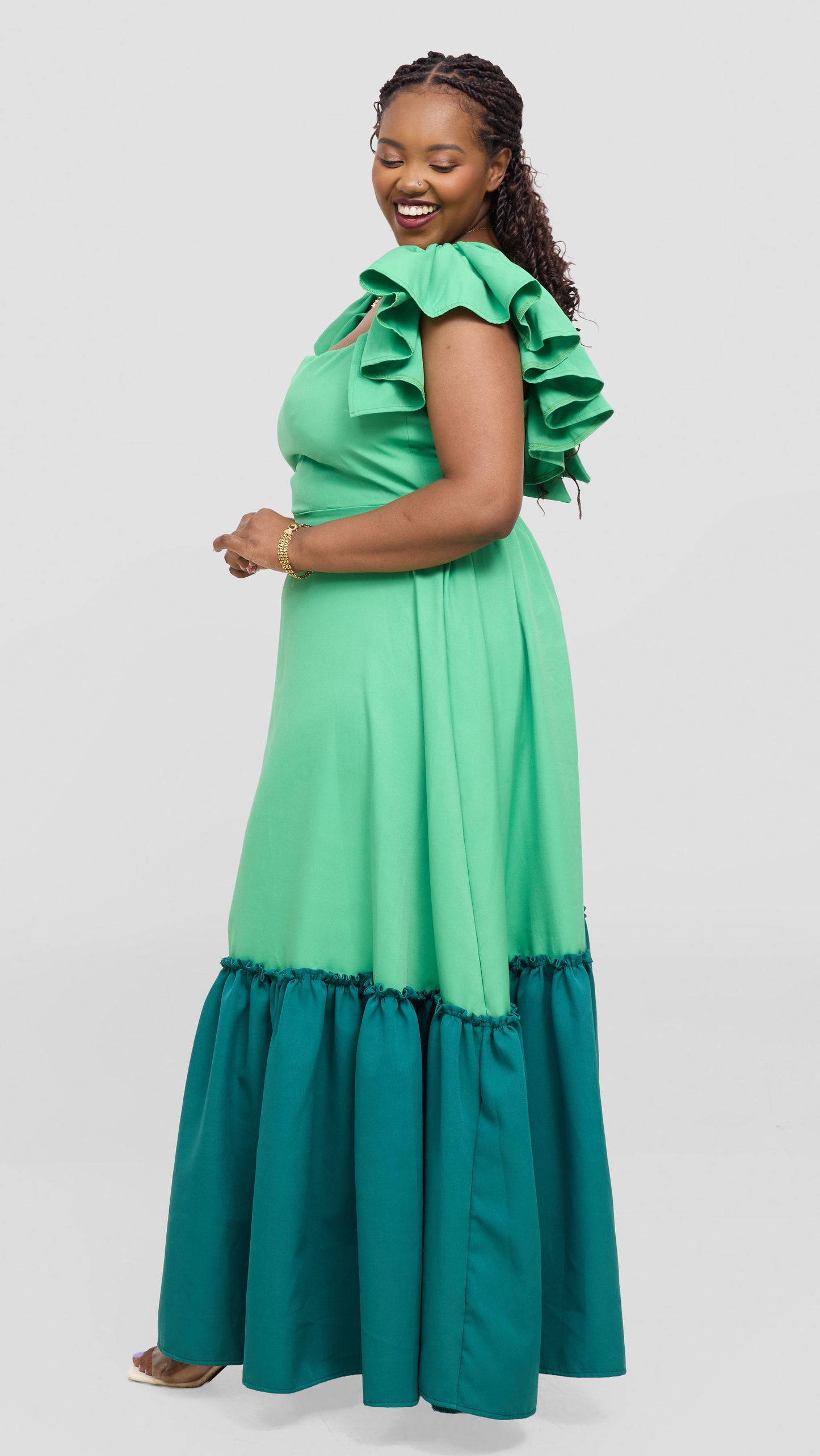 Zambarau Two-toned maxis -Light Green
