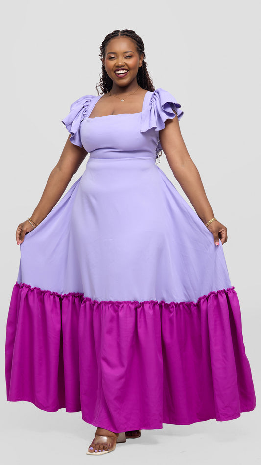 Zambarau Two-toned maxis- Purple and Lilac