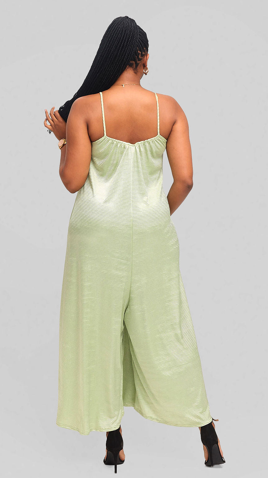 Raha Pleated Jumpsuit - Green