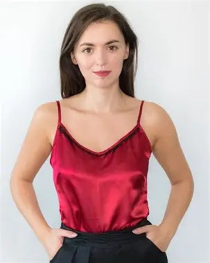 Burgundy Sleeveless camisole