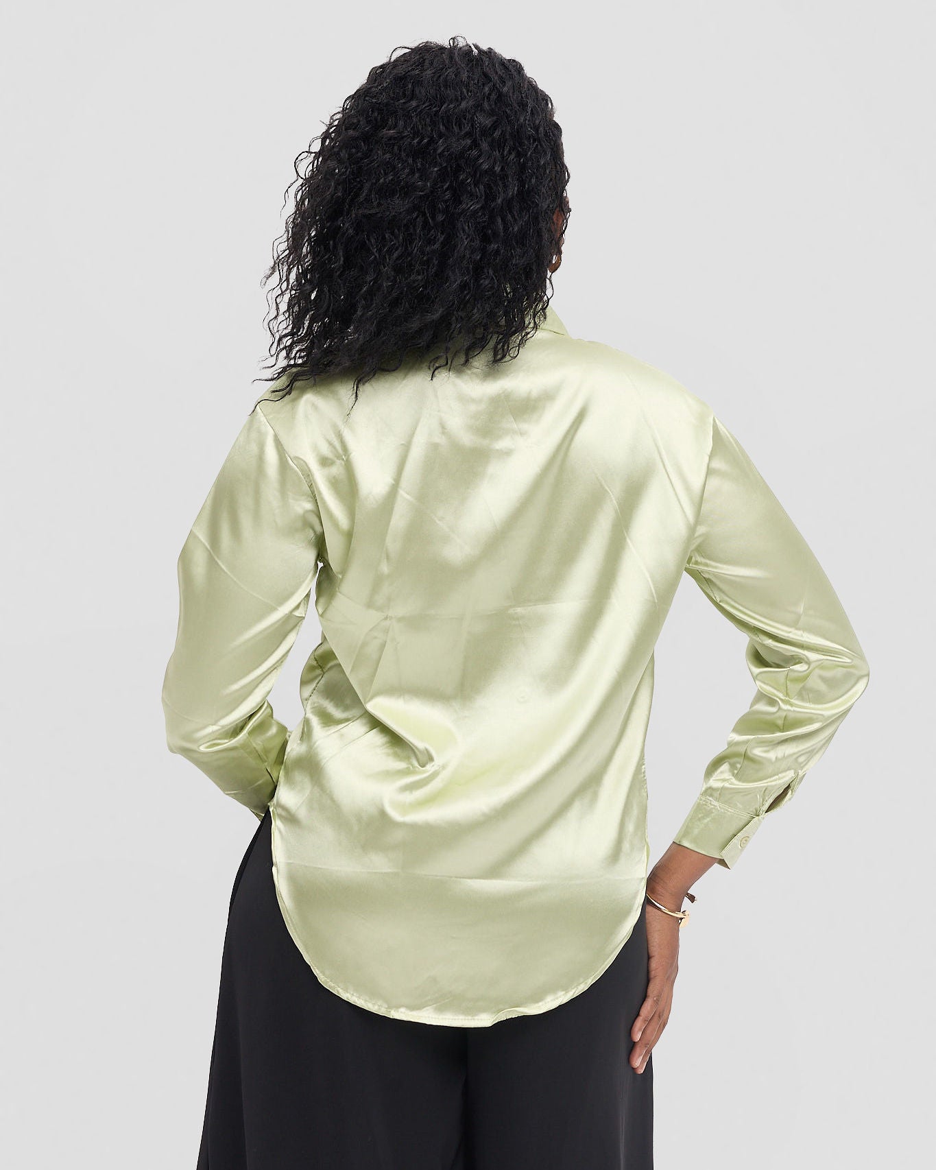 Chiffon official blouse- Green